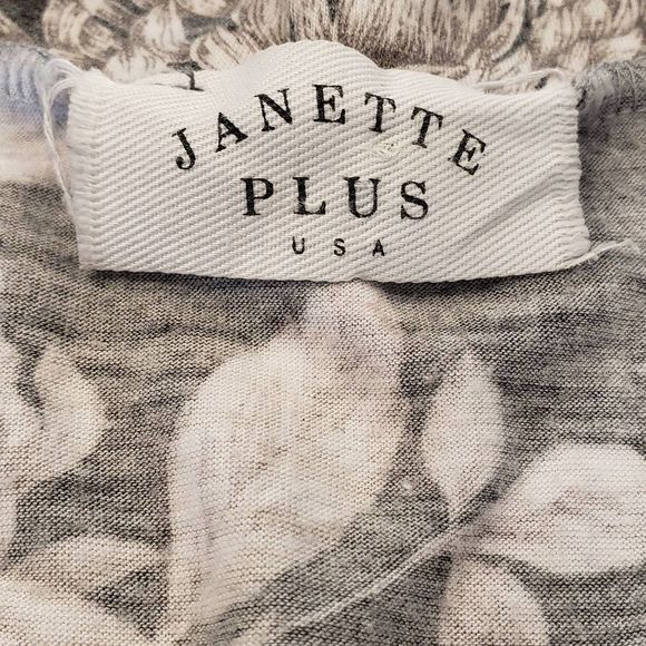 Janette Plus USA V-Neck With Tie Collar Blouse Women's Size Large - Picture 8 of 8